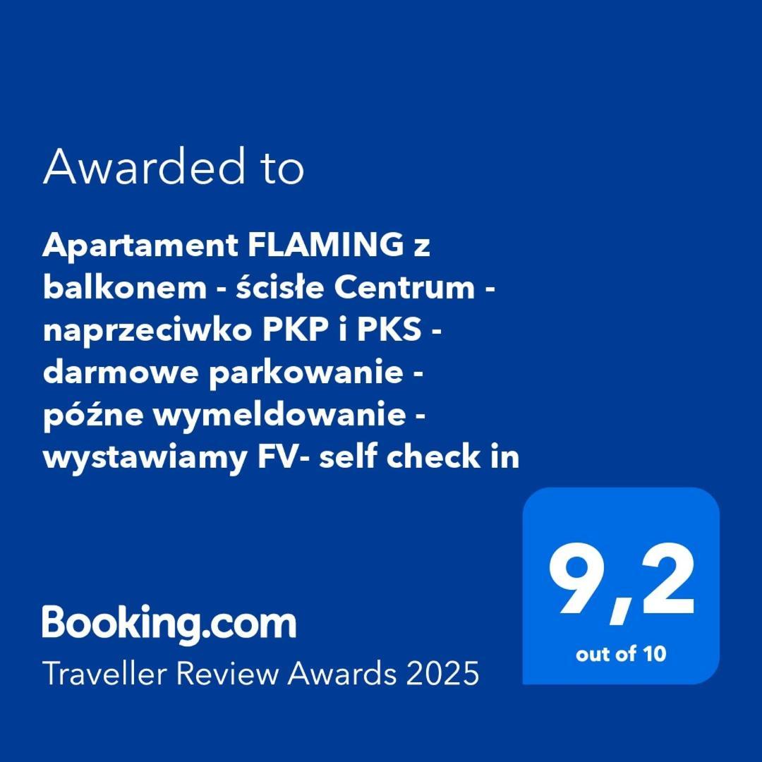 Apartament Flaming Deluxe Z Balkonem - Scisle Centrum Naprzeciwko Pkp I Pks - Self Check In - Darmowy Parking - Pozne Wymeldowanie Do 12 - Wystawiamy Fv オポーレ エクステリア 写真